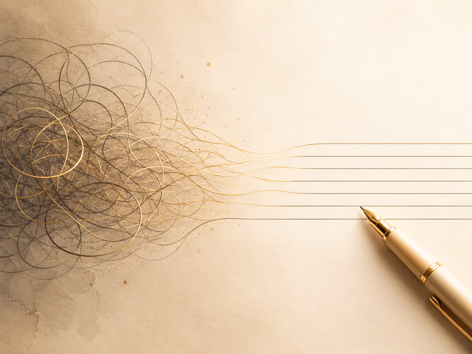 Anxiety journal prompts turning overthinking loops into clear written reflection